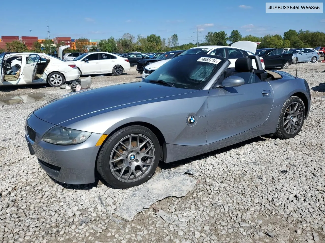 2006 BMW Z4 3.0 VIN: 4USBU33546LW66866 Lot: 74085714