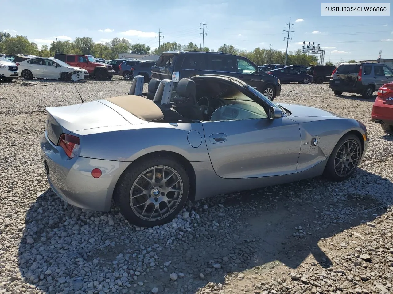 2006 BMW Z4 3.0 VIN: 4USBU33546LW66866 Lot: 74085714