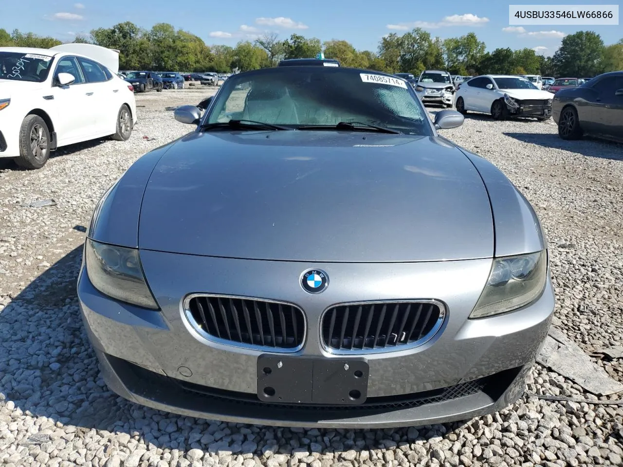 2006 BMW Z4 3.0 VIN: 4USBU33546LW66866 Lot: 74085714