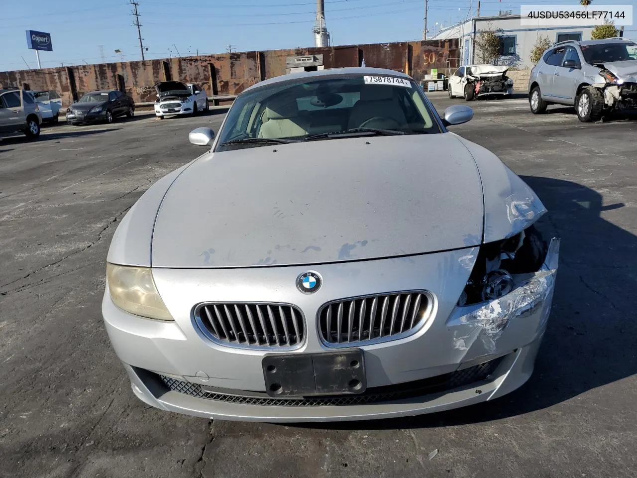 2006 BMW Z4 3.0Si VIN: 4USDU53456LF77144 Lot: 75878744