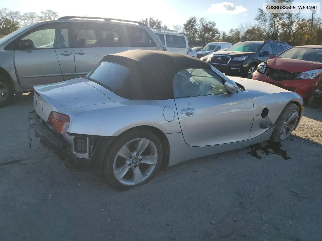 2006 BMW Z4 3.0 VIN: 4USBU33506LW69490 Lot: 77452984