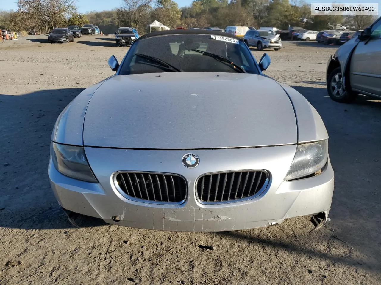 2006 BMW Z4 3.0 VIN: 4USBU33506LW69490 Lot: 77452984