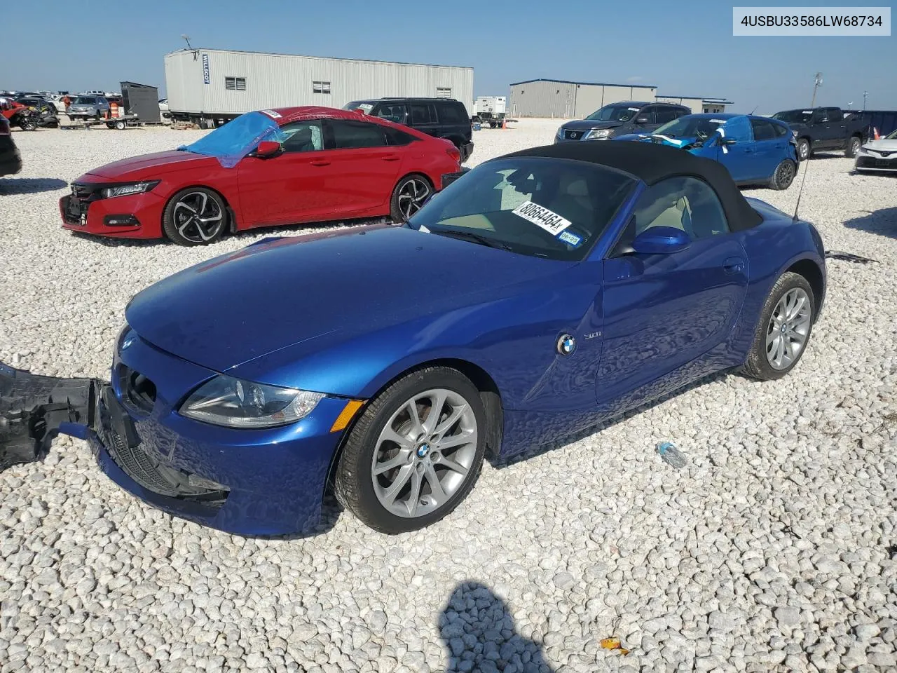 2006 BMW Z4 3.0 VIN: 4USBU33586LW68734 Lot: 80664464