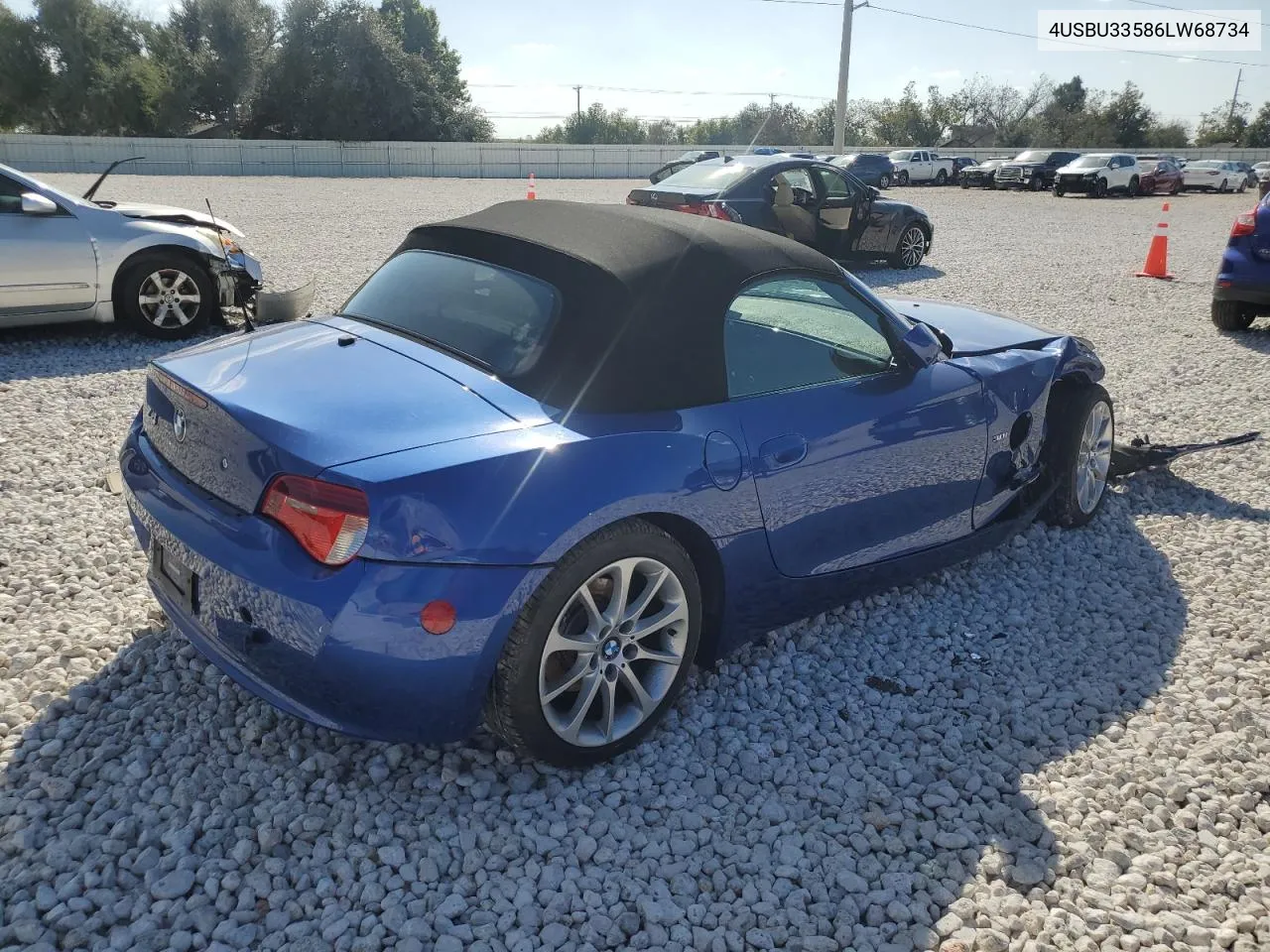 2006 BMW Z4 3.0 VIN: 4USBU33586LW68734 Lot: 80664464