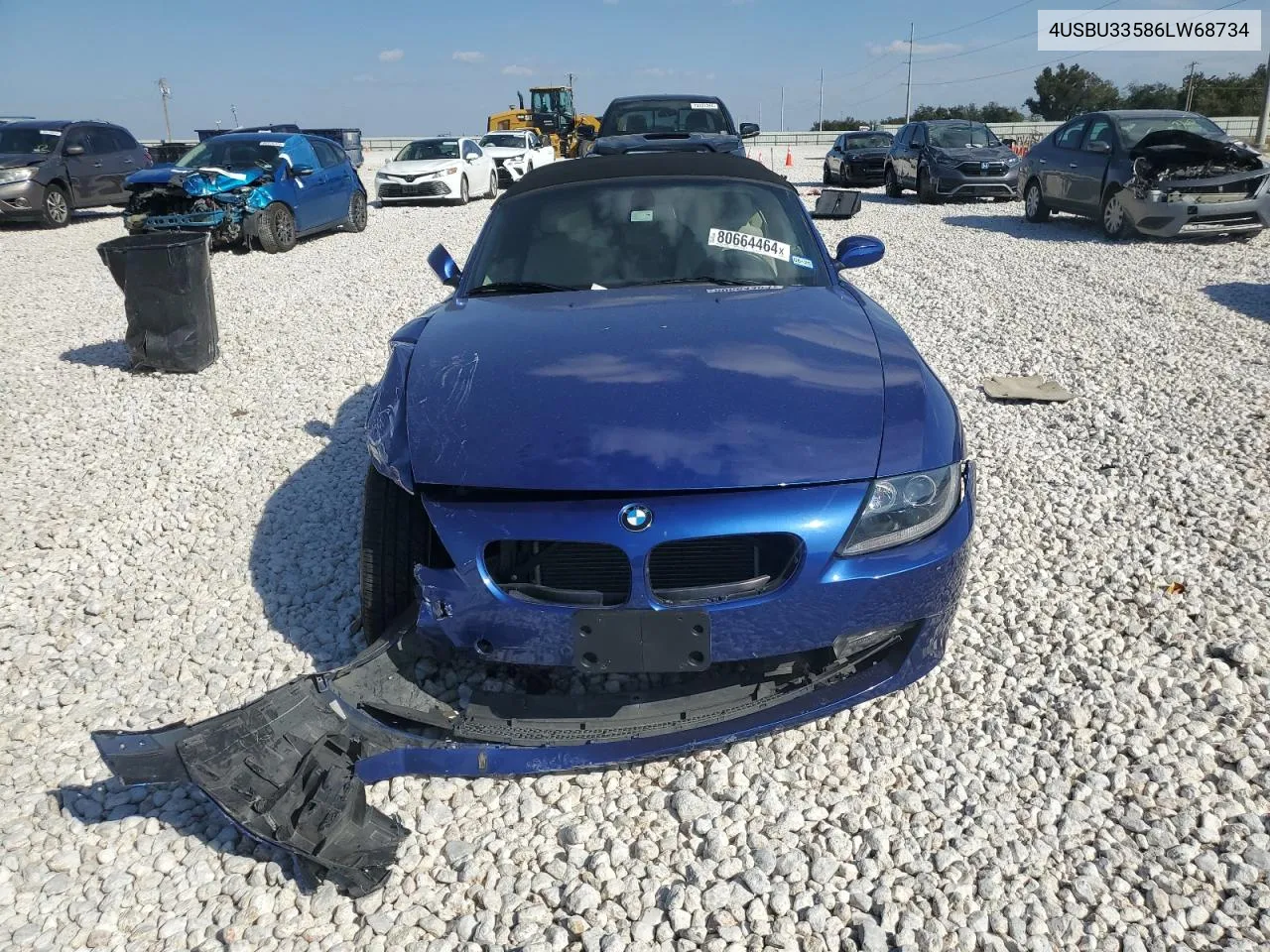 2006 BMW Z4 3.0 VIN: 4USBU33586LW68734 Lot: 80664464