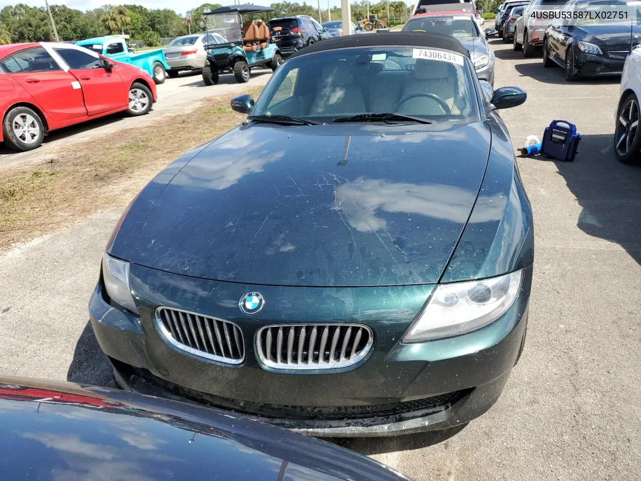 2007 BMW Z4 3.0Si VIN: 4USBU53587LX02751 Lot: 74306434