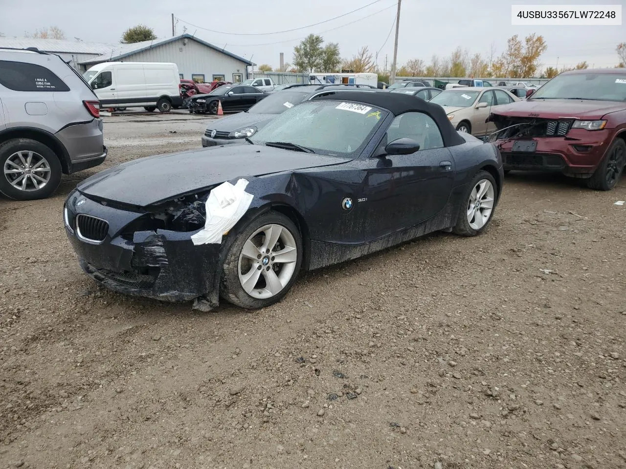 2007 BMW Z4 3.0 VIN: 4USBU33567LW72248 Lot: 77767364