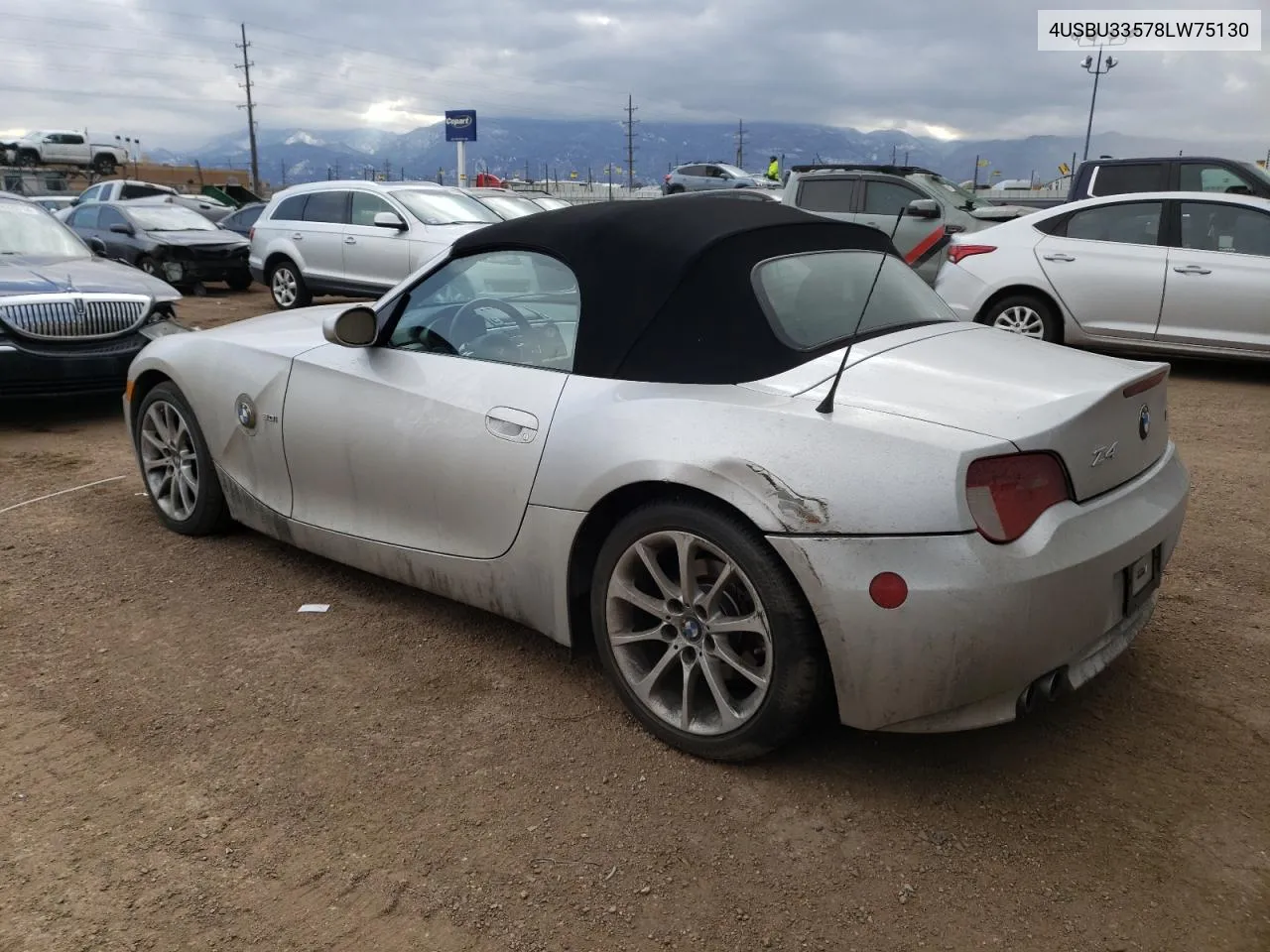 2008 BMW Z4 3.0 VIN: 4USBU33578LW75130 Lot: 44210384