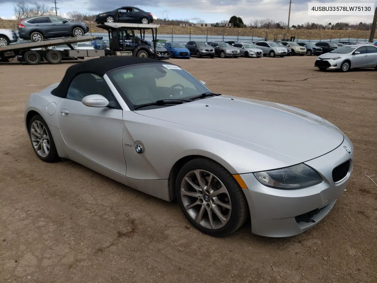 2008 BMW Z4 3.0 VIN: 4USBU33578LW75130 Lot: 44210384