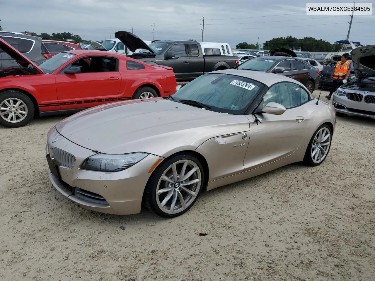 2012 BMW Z4 Sdrive35I VIN: WBALM7C5XCE384505 Lot: 74933904