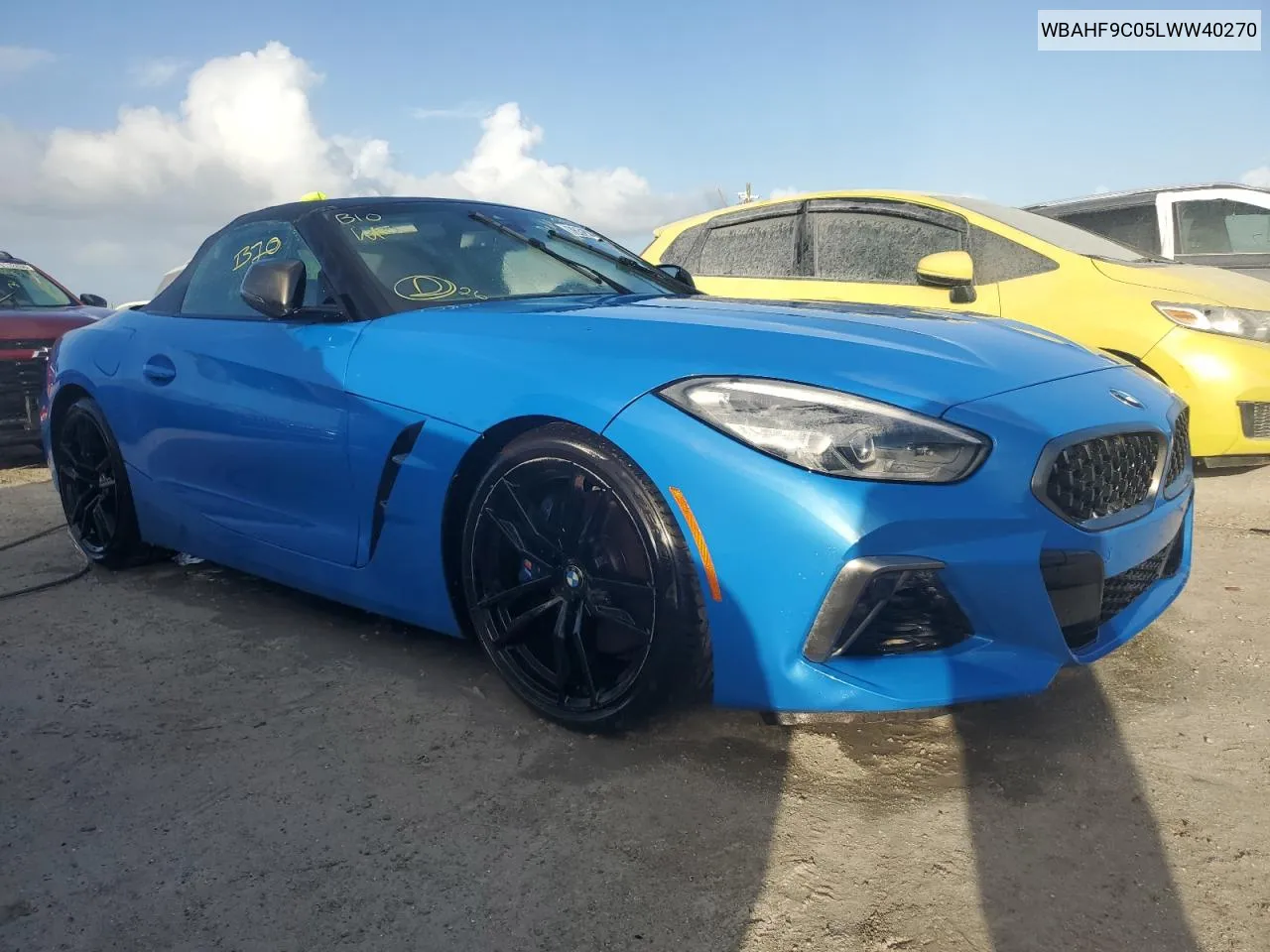 2020 BMW Z4 M40I VIN: WBAHF9C05LWW40270 Lot: 76310654