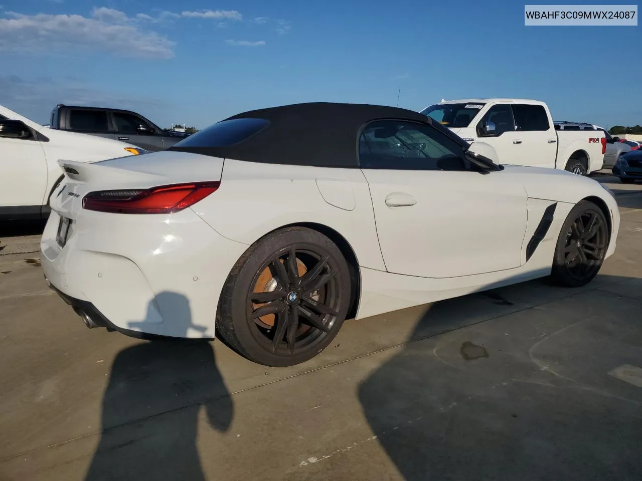 2021 BMW Z4 Sdrive30I VIN: WBAHF3C09MWX24087 Lot: 73919214