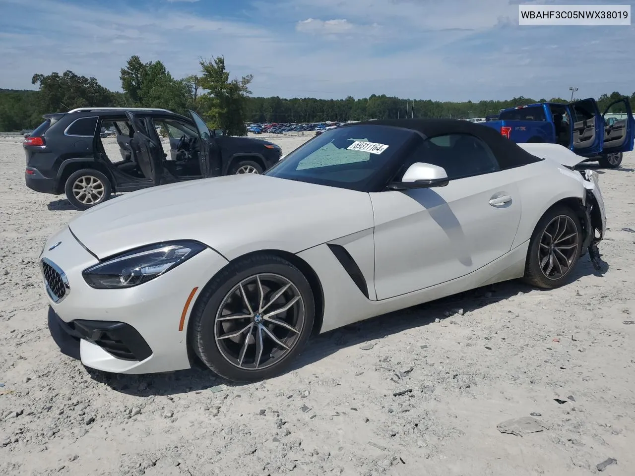 2022 BMW Z4 Sdrive30I VIN: WBAHF3C05NWX38019 Lot: 69311164