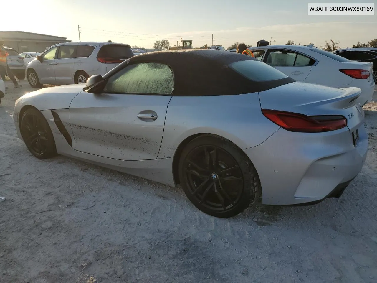 2022 BMW Z4 Sdrive30I VIN: WBAHF3C03NWX80169 Lot: 74791084