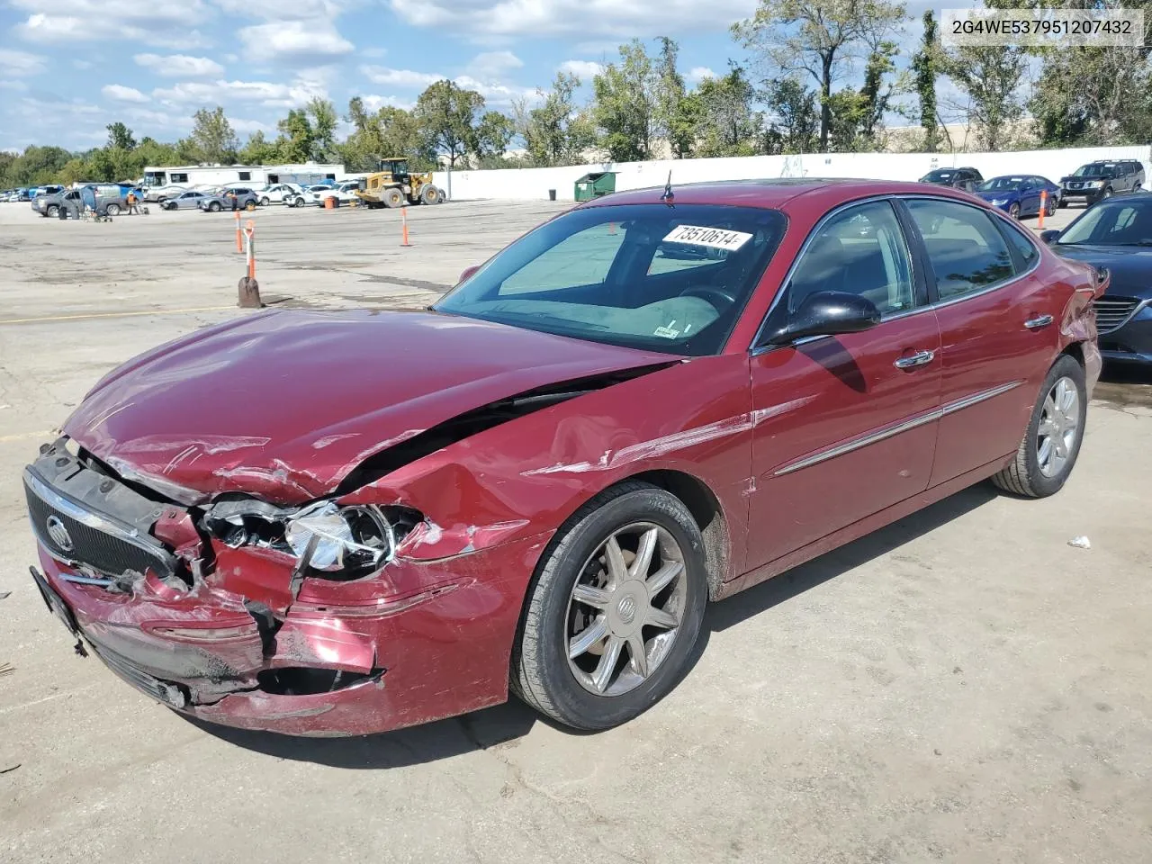 2005 Buick Lacrosse Cxs VIN: 2G4WE537951207432 Lot: 73510614