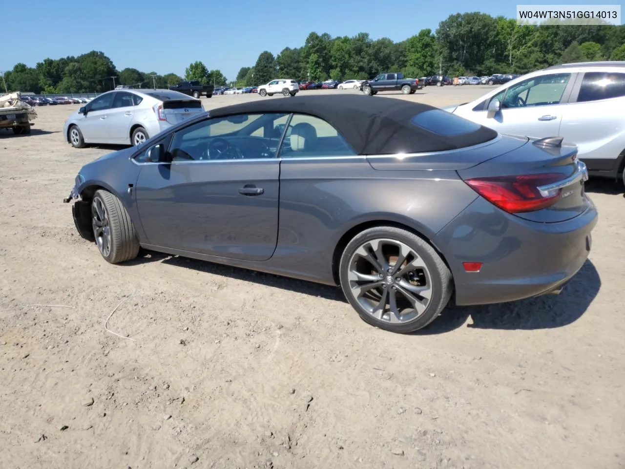 2016 Buick Cascada Premium VIN: W04WT3N51GG14013 Lot: 58882084