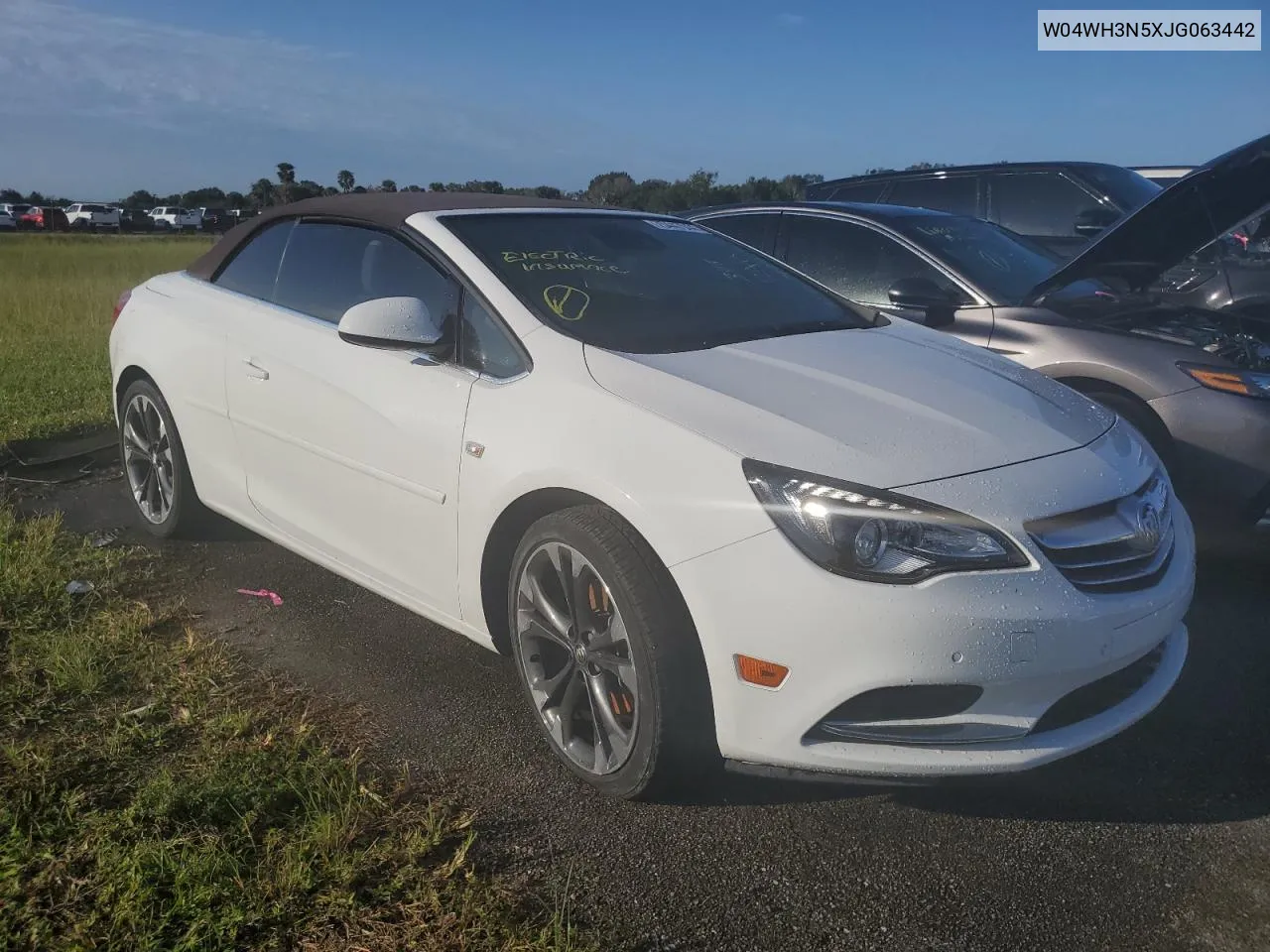 2018 Buick Cascada Premium VIN: W04WH3N5XJG063442 Lot: 75447944