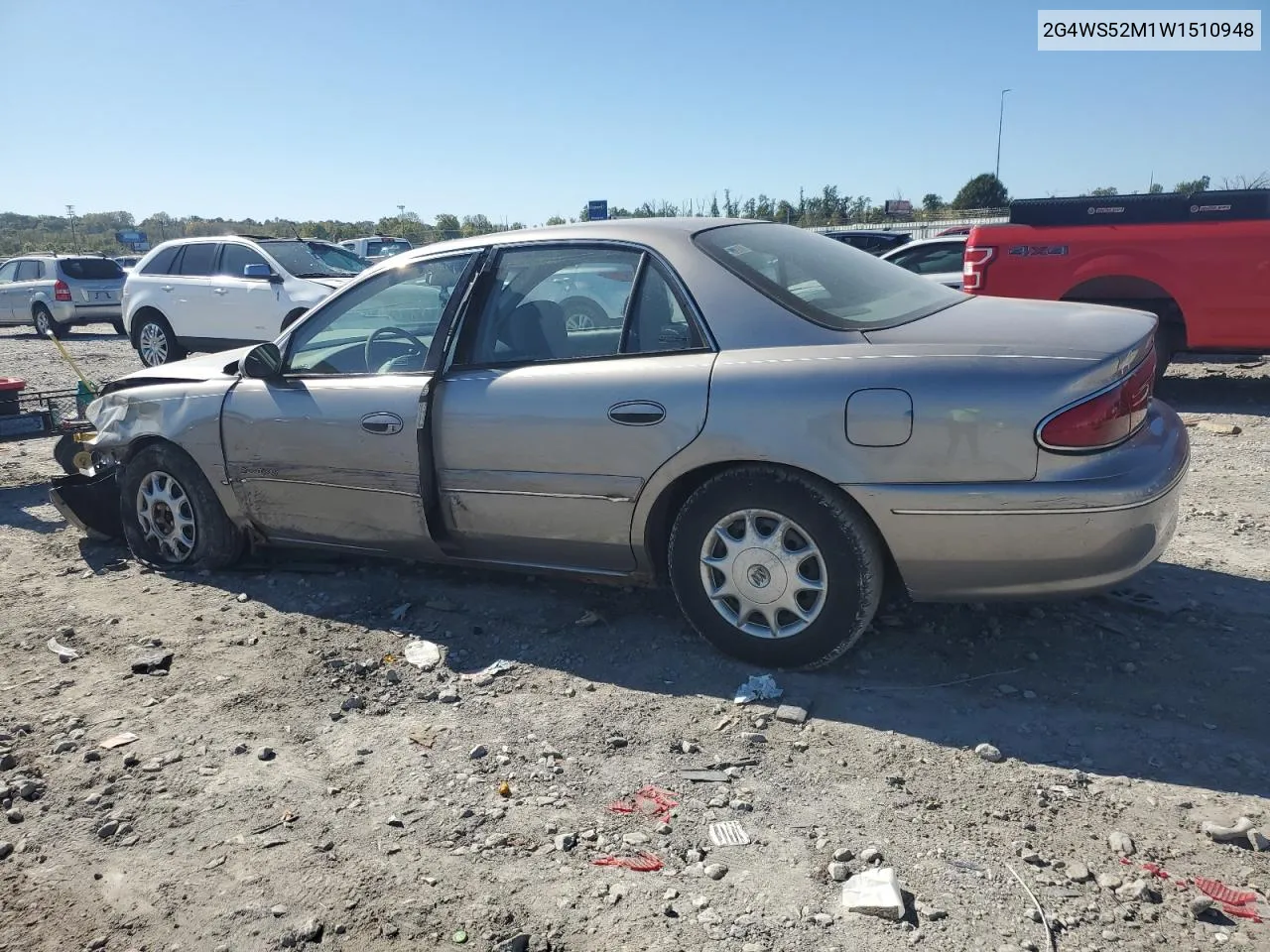 1998 Buick Century Custom VIN: 2G4WS52M1W1510948 Lot: 74530504