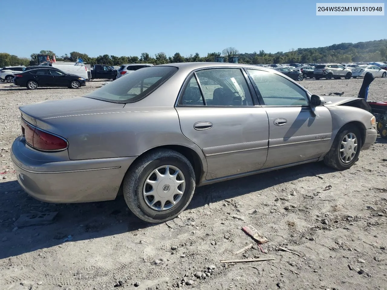 1998 Buick Century Custom VIN: 2G4WS52M1W1510948 Lot: 74530504