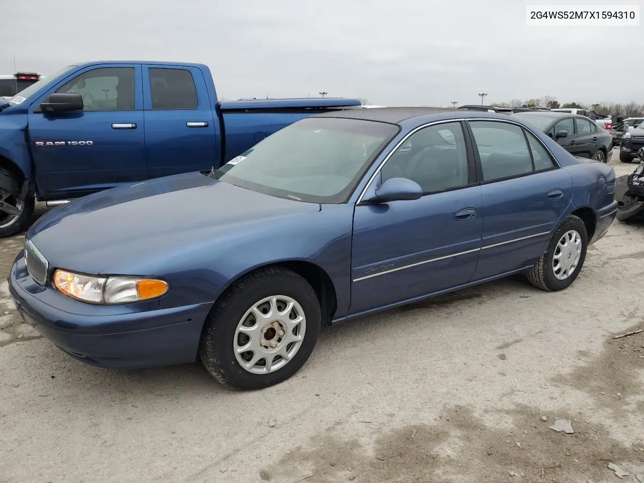 1999 Buick Century Custom VIN: 2G4WS52M7X1594310 Lot: 81126574