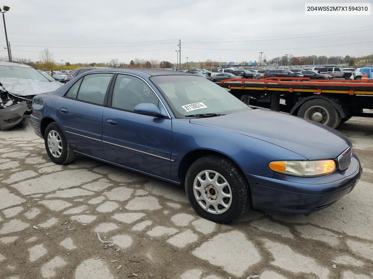 1999 Buick Century Custom VIN: 2G4WS52M7X1594310 Lot: 81126574