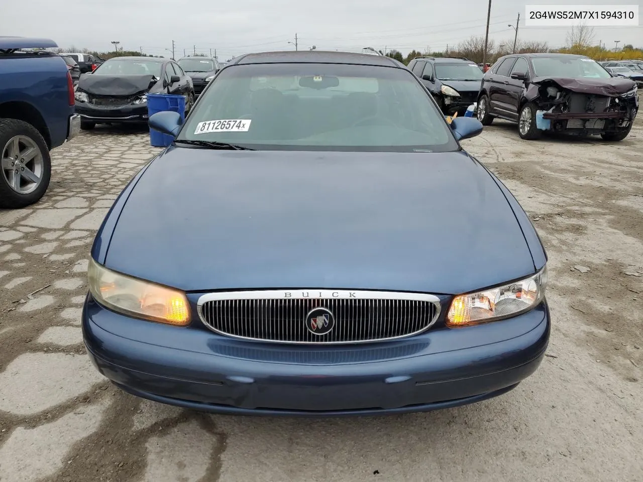 1999 Buick Century Custom VIN: 2G4WS52M7X1594310 Lot: 81126574