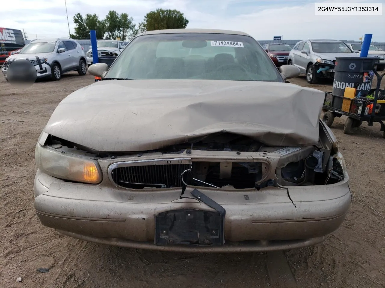 2000 Buick Century Limited VIN: 2G4WY55J3Y1353314 Lot: 71434484