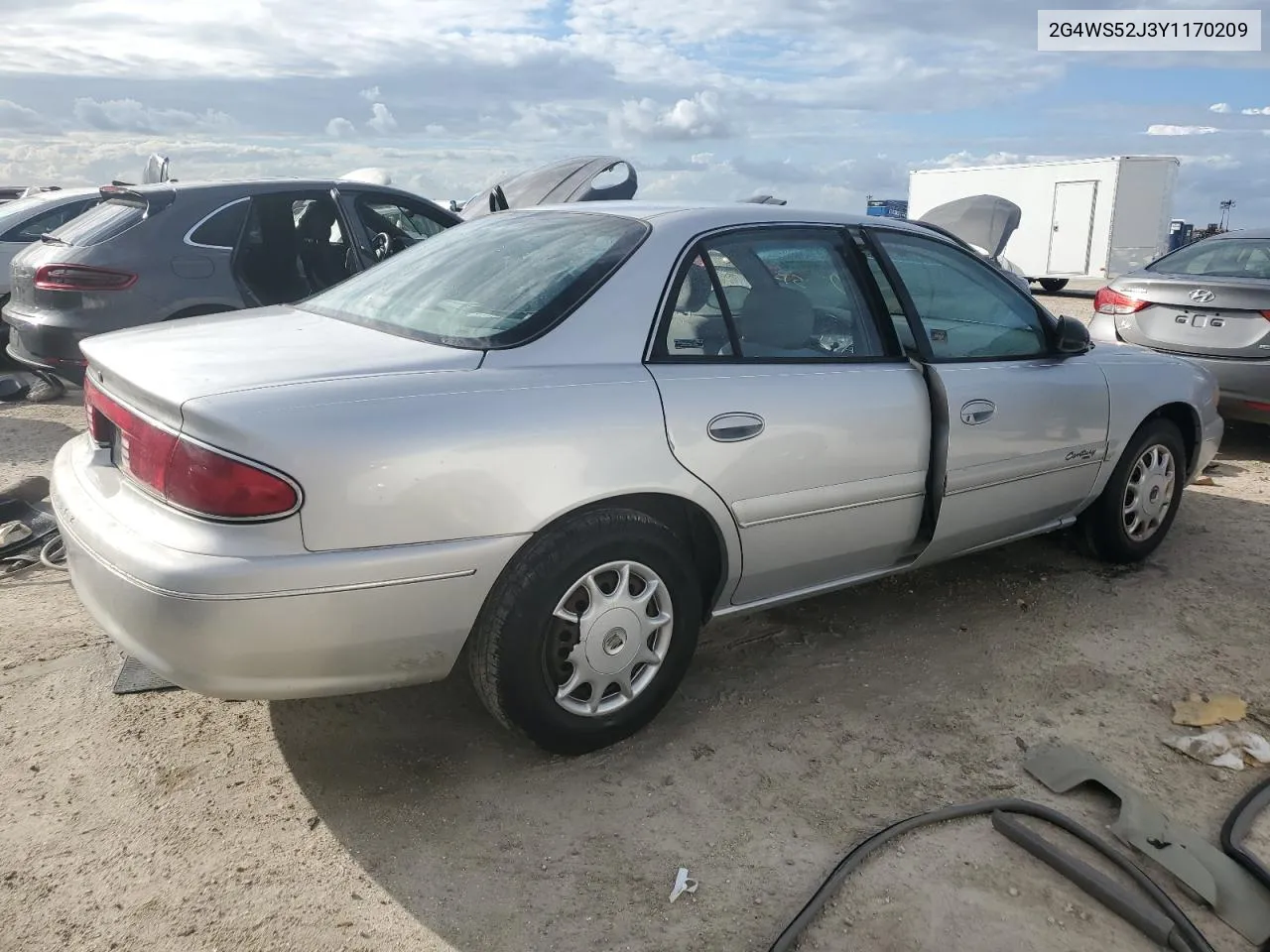 2000 Buick Century Custom VIN: 2G4WS52J3Y1170209 Lot: 74970724