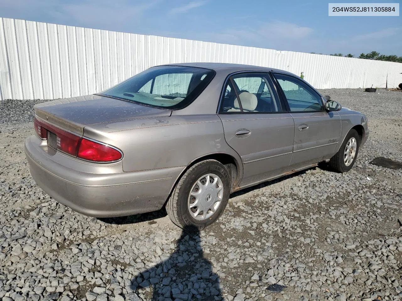 2G4WS52J811305884 2001 Buick Century Custom