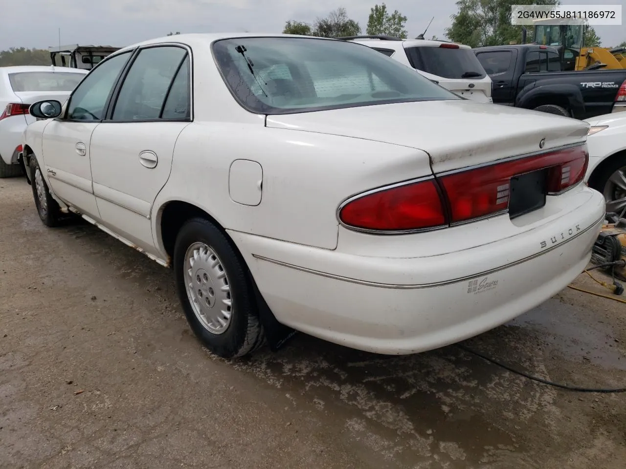 2001 Buick Century Limited VIN: 2G4WY55J811186972 Lot: 72270404