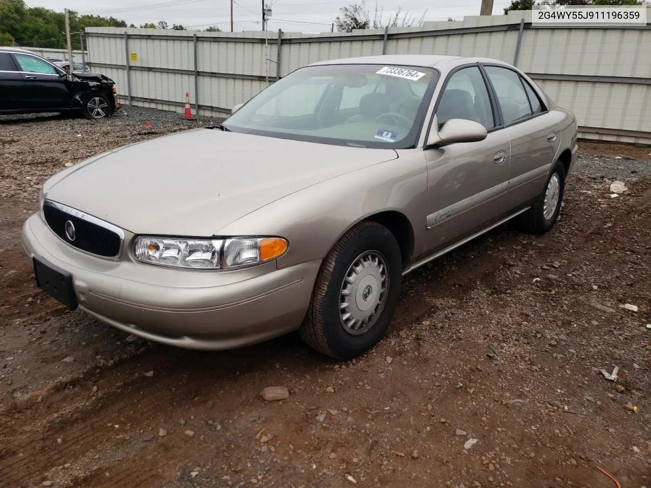 2001 Buick Century Limited VIN: 2G4WY55J911196359 Lot: 73336764