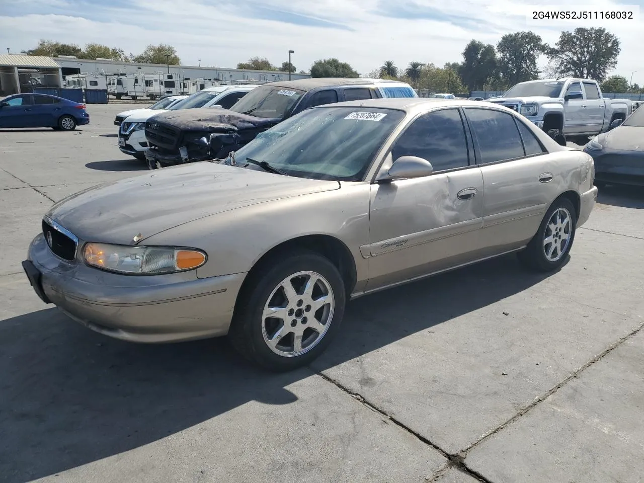 2001 Buick Century Custom VIN: 2G4WS52J511168032 Lot: 75267664