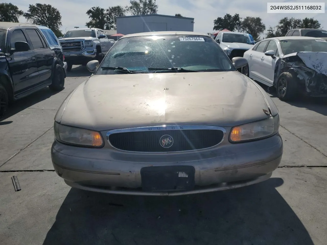 2001 Buick Century Custom VIN: 2G4WS52J511168032 Lot: 75267664