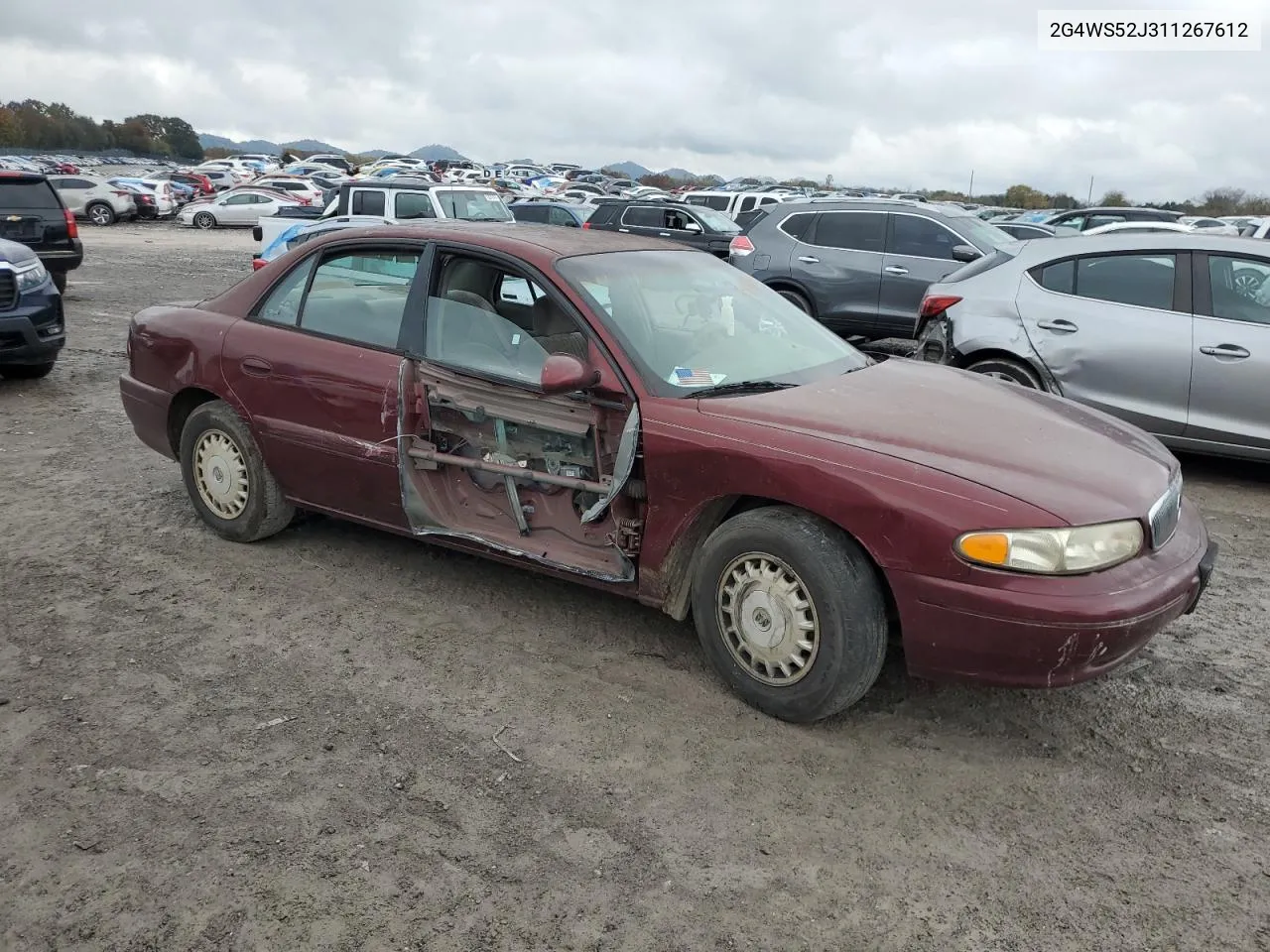 2001 Buick Century Custom VIN: 2G4WS52J311267612 Lot: 78909534