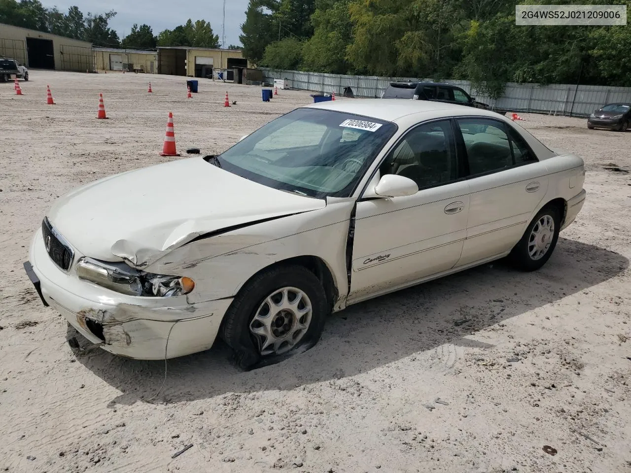 2002 Buick Century Custom VIN: 2G4WS52J021209006 Lot: 70206984