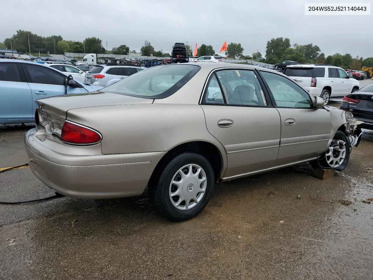 2002 Buick Century Custom VIN: 2G4WS52J521140443 Lot: 72423714