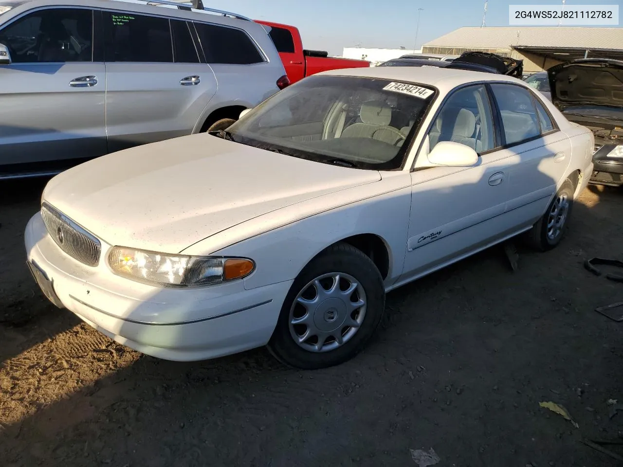 2002 Buick Century Custom VIN: 2G4WS52J821112782 Lot: 74234214