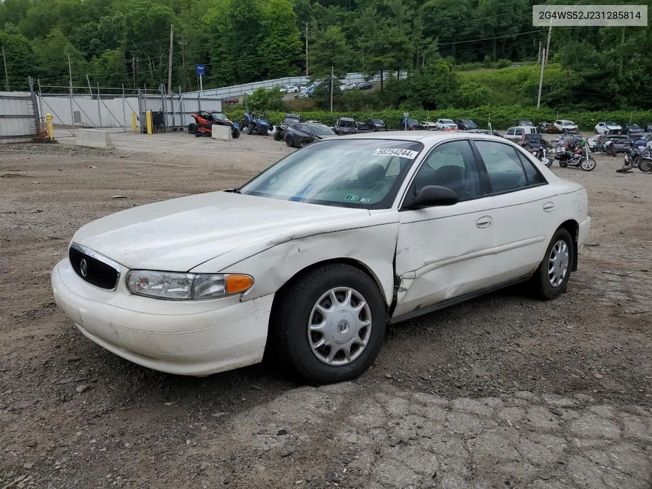 2003 Buick Century Custom VIN: 2G4WS52J231285814 Lot: 58254244