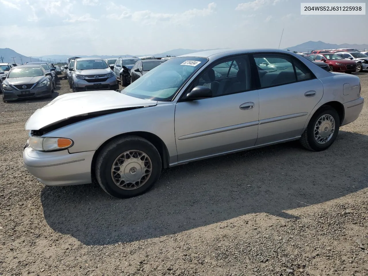 2003 Buick Century Custom VIN: 2G4WS52J631225938 Lot: 62764694