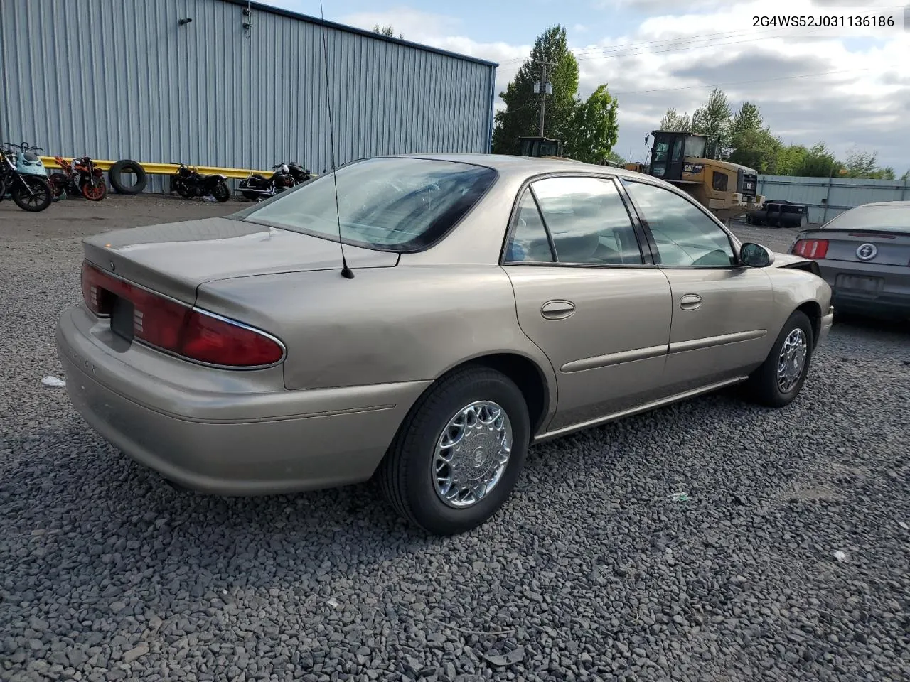 2003 Buick Century Custom VIN: 2G4WS52J031136186 Lot: 64036184