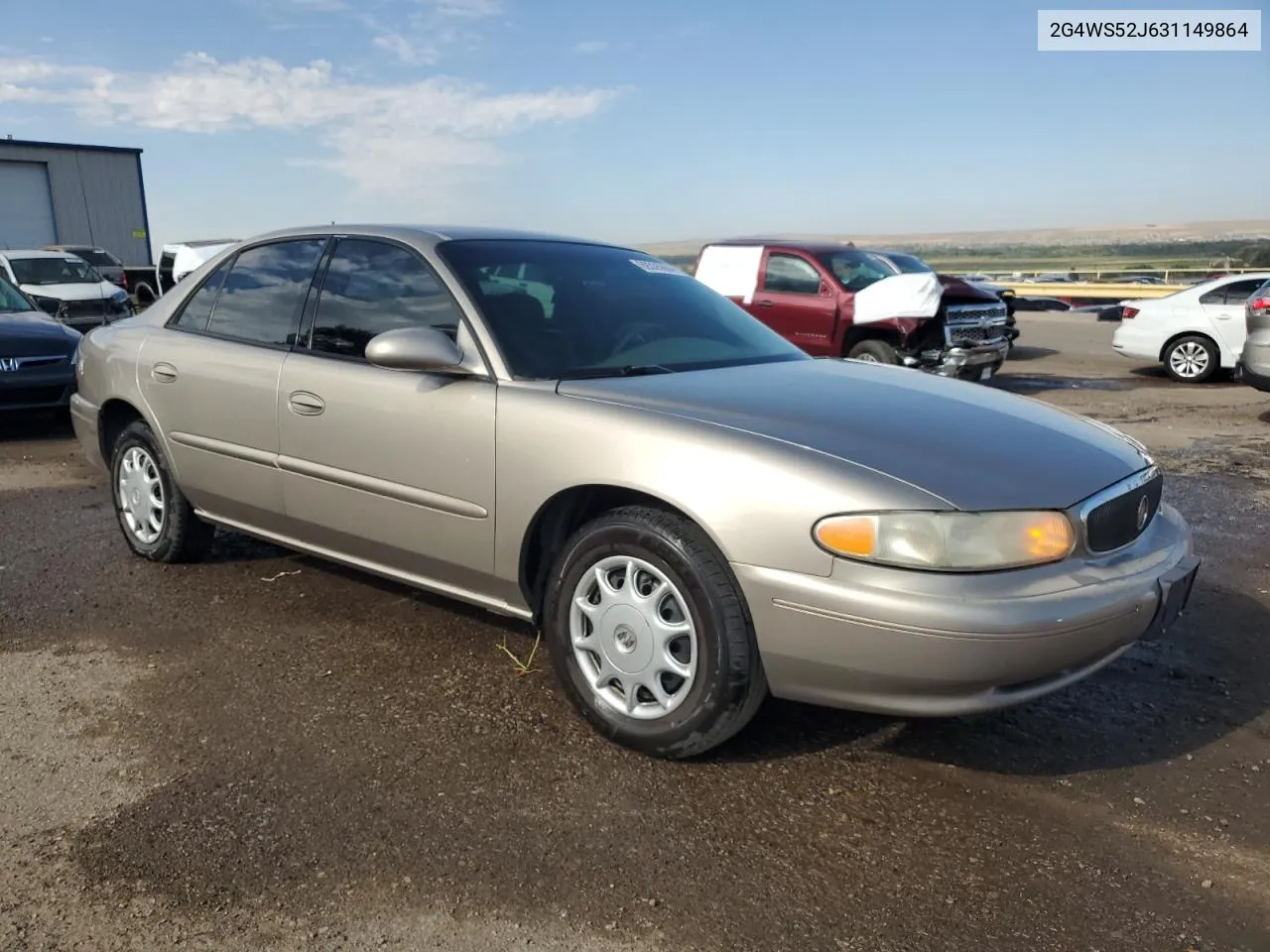 2003 Buick Century Custom VIN: 2G4WS52J631149864 Lot: 69335664