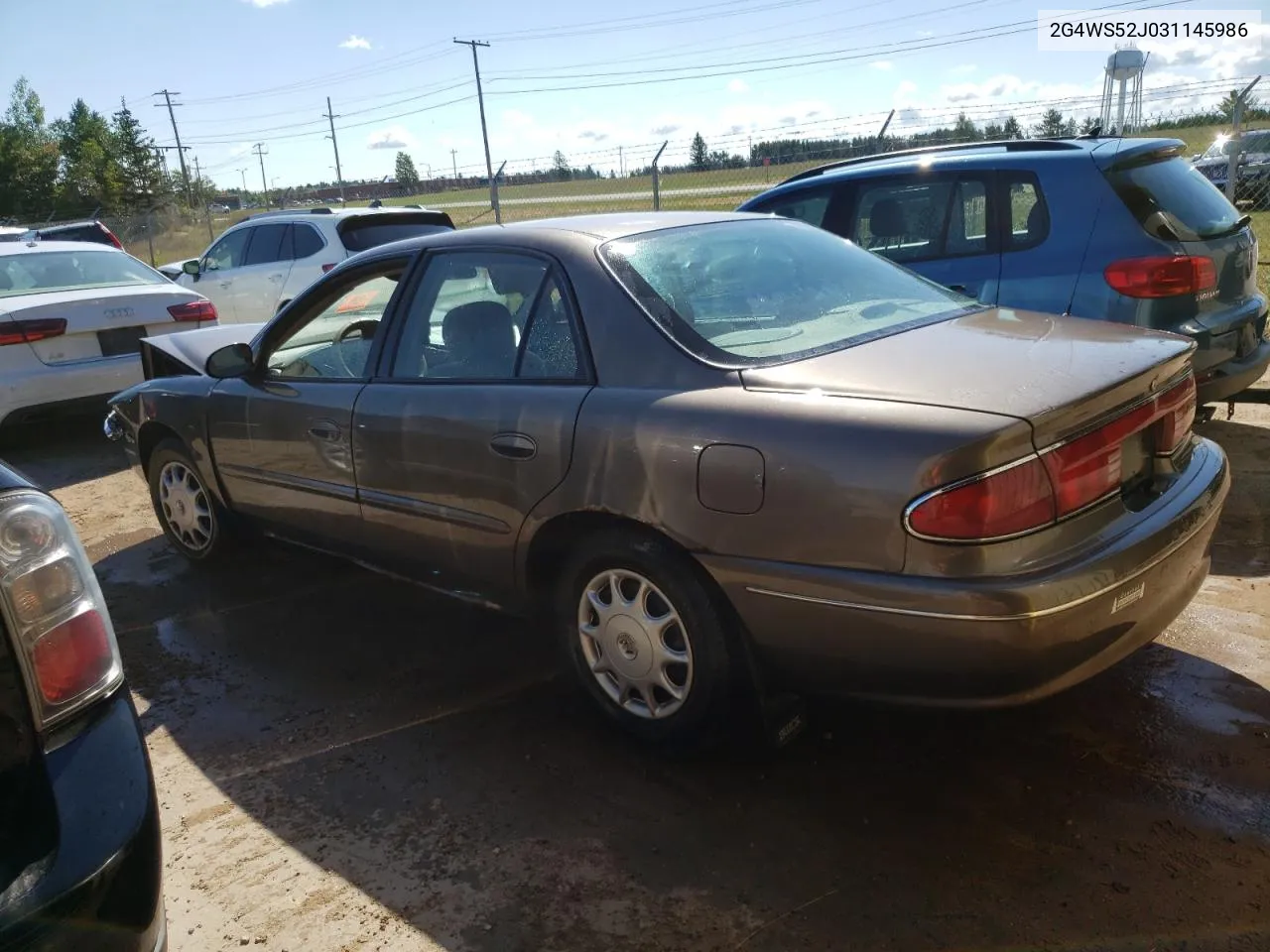 2G4WS52J031145986 2003 Buick Century Custom