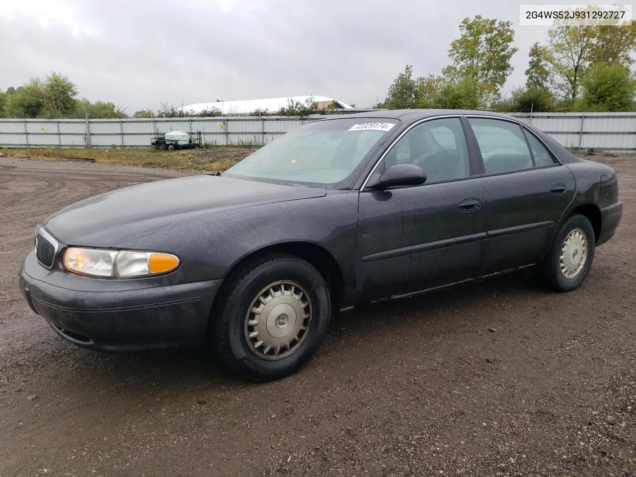 2003 Buick Century Custom VIN: 2G4WS52J931292727 Lot: 72329174