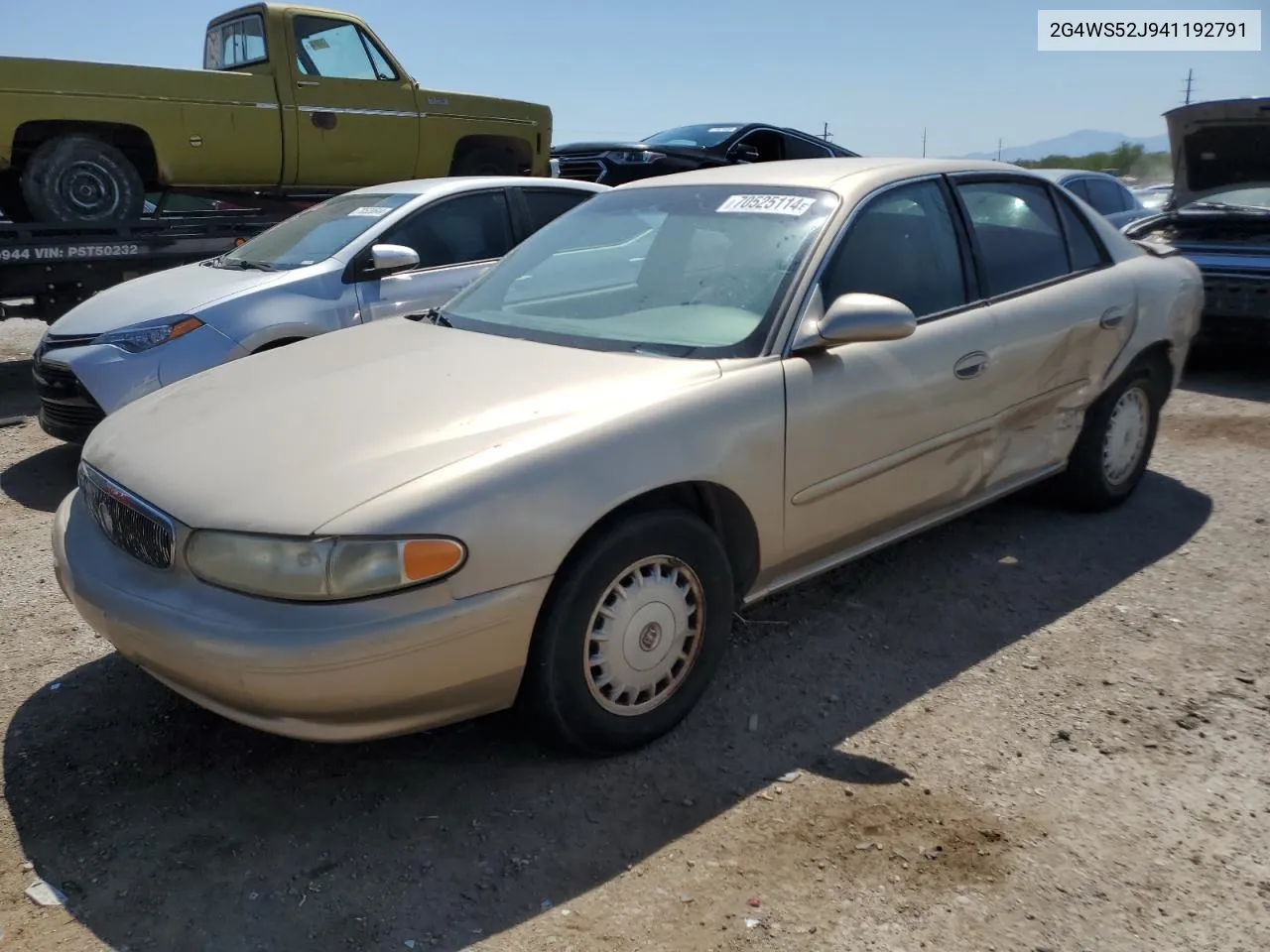 2004 Buick Century Custom VIN: 2G4WS52J941192791 Lot: 70525114