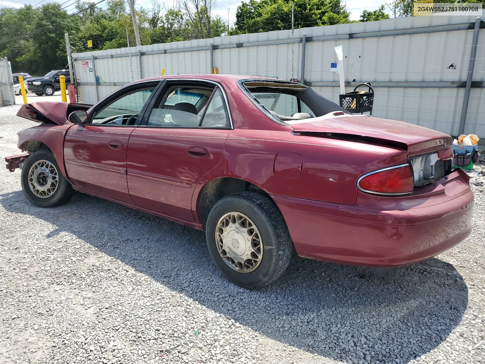 2005 Buick Century Custom VIN: 2G4WS52J751100708 Lot: 62855564