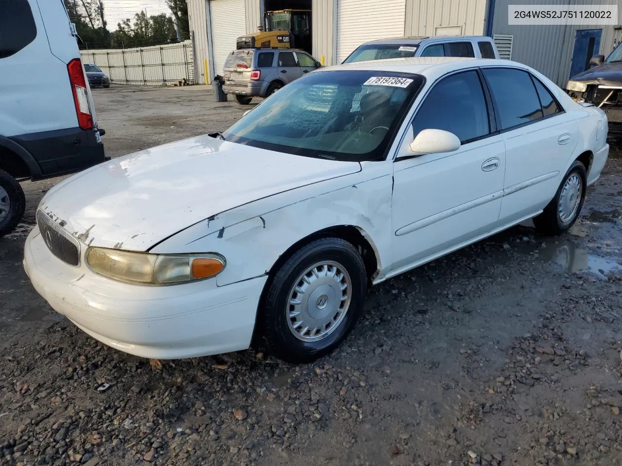 2005 Buick Century Custom VIN: 2G4WS52J751120022 Lot: 78197364