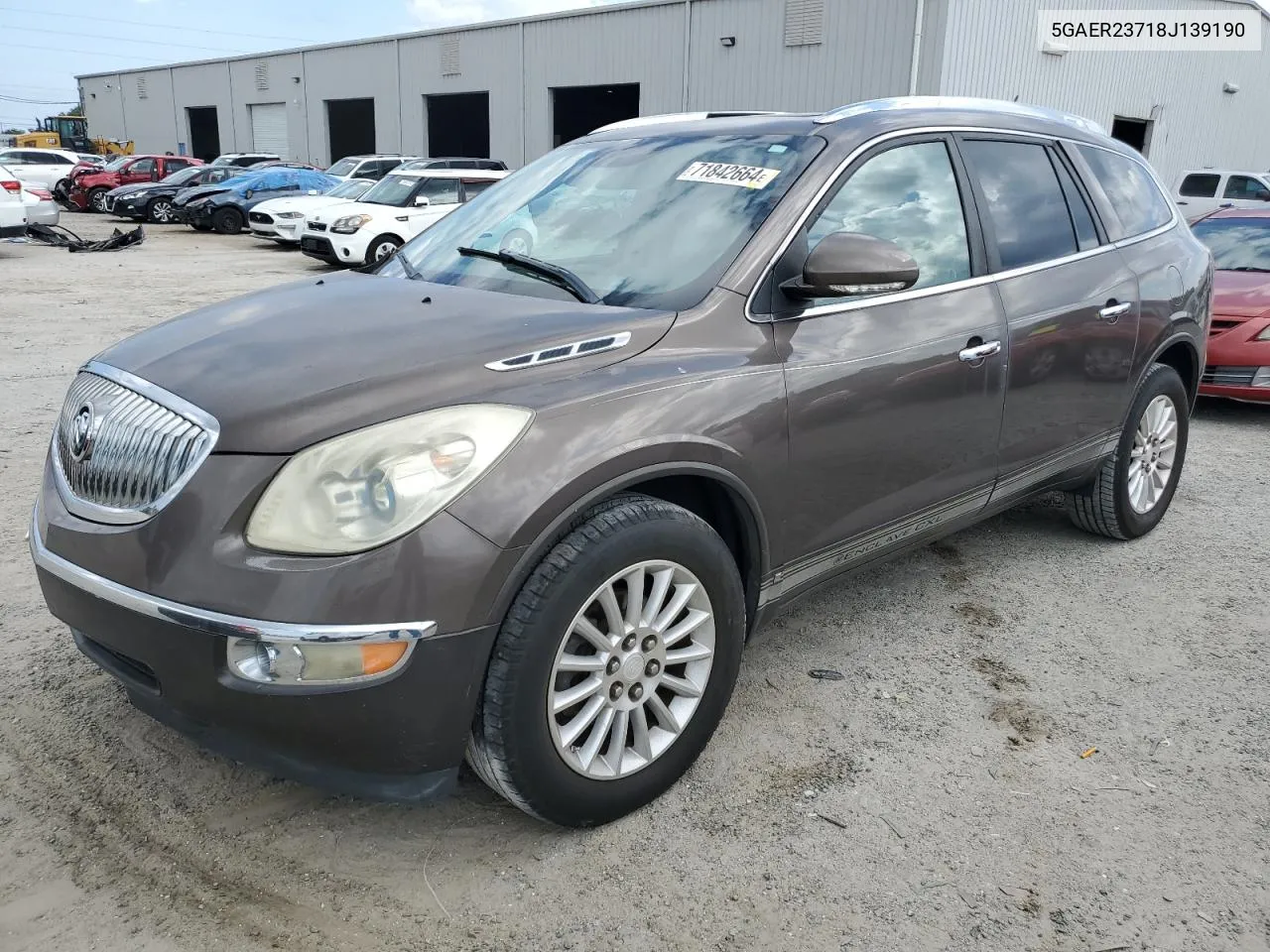 2008 Buick Enclave Cxl VIN: 5GAER23718J139190 Lot: 71842664