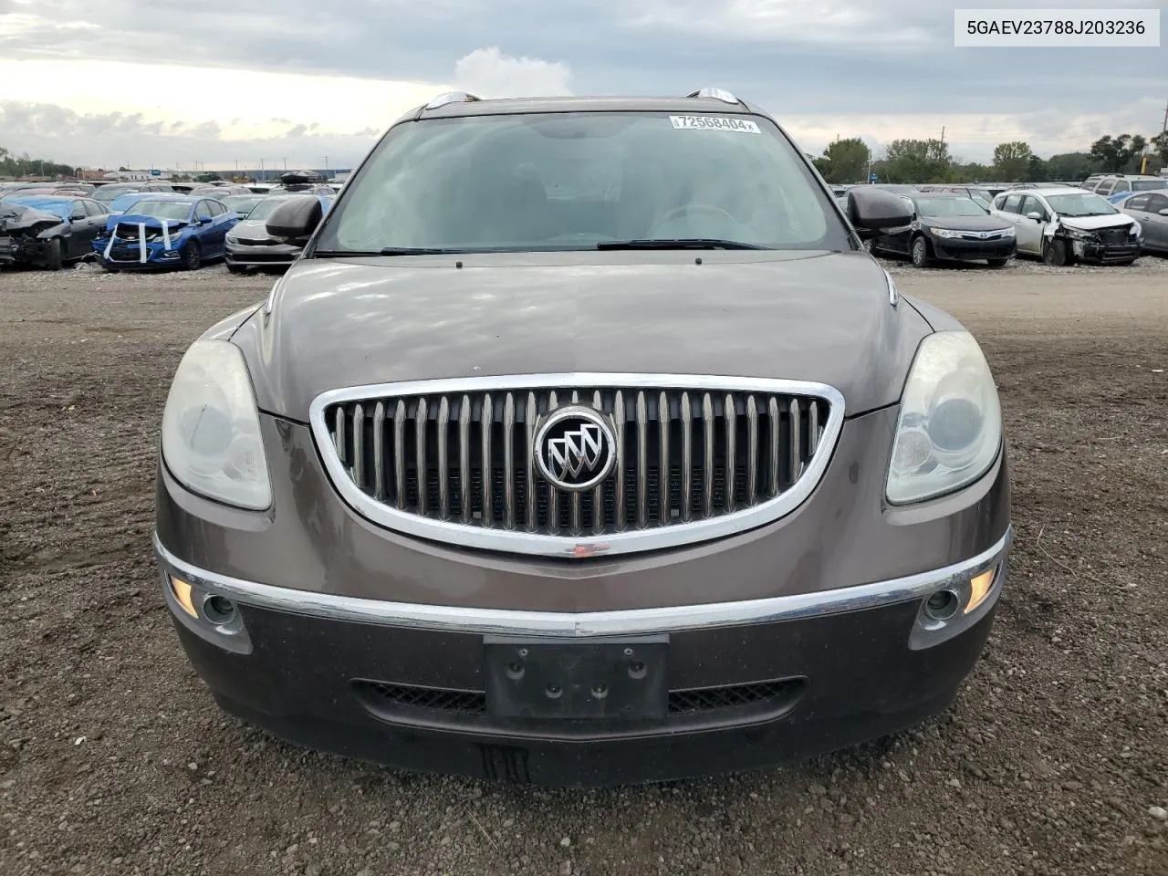 2008 Buick Enclave Cxl VIN: 5GAEV23788J203236 Lot: 72568404