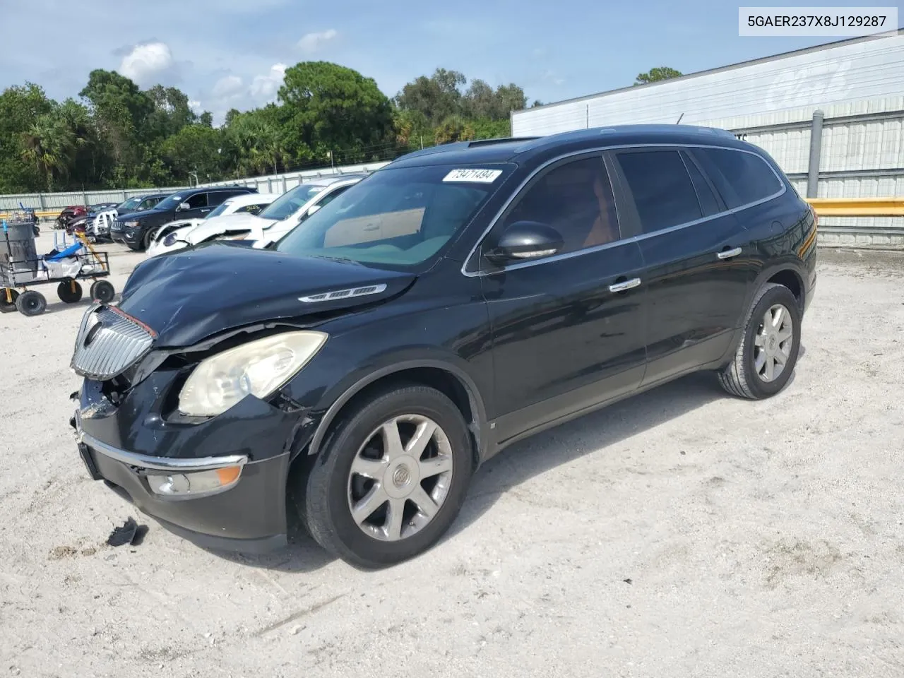 2008 Buick Enclave Cxl VIN: 5GAER237X8J129287 Lot: 73471494