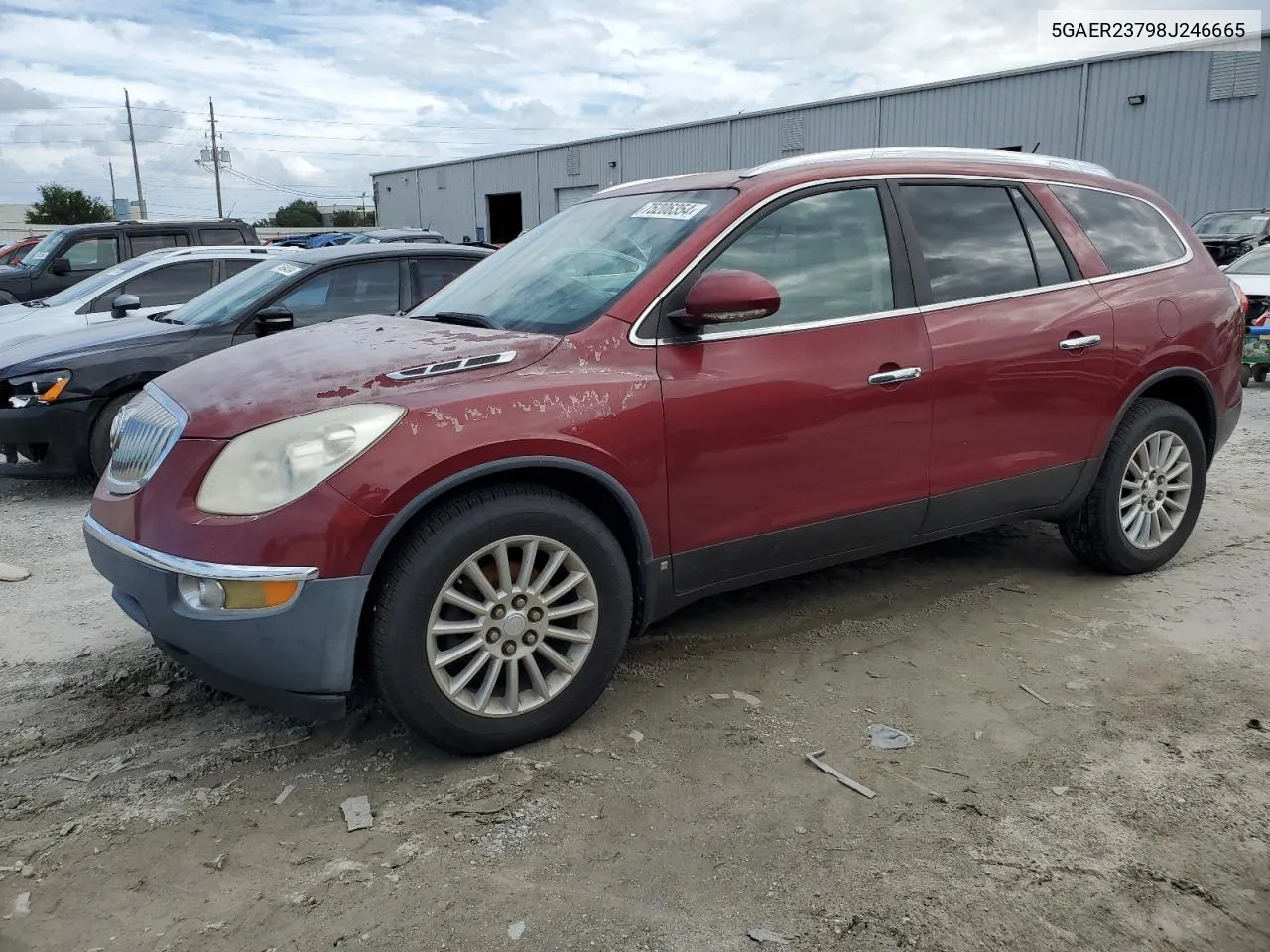 2008 Buick Enclave Cxl VIN: 5GAER23798J246665 Lot: 75206354